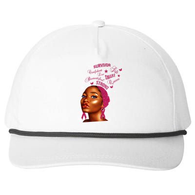 Breast Cancer Survivor Queen Snapback Five-Panel Rope Hat