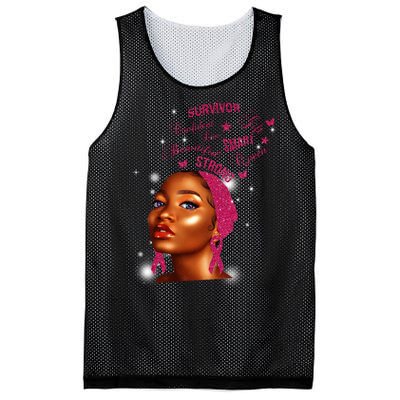 Breast Cancer Survivor Queen Mesh Reversible Basketball Jersey Tank