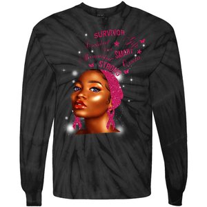 Breast Cancer Survivor Queen Tie-Dye Long Sleeve Shirt