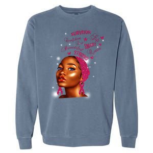 Breast Cancer Survivor Queen Garment-Dyed Sweatshirt