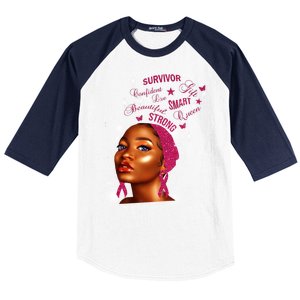 Breast Cancer Survivor Queen Baseball Sleeve Shirt