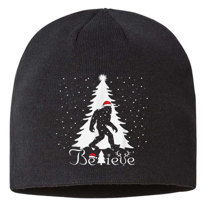 Believe Christmas Santa Bigfoot Hat Xmas PJ Costume Sustainable Beanie