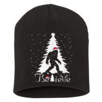 Believe Christmas Santa Bigfoot Hat Xmas PJ Costume Short Acrylic Beanie