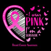 Breast Cancer Survivor Gifts Awareness Drawstring Bag