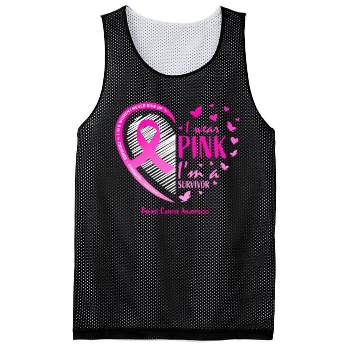 Breast Cancer Survivor Gifts Awareness Mesh Reversible Basketball Jersey Tank