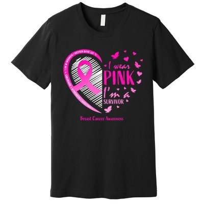 Breast Cancer Survivor Gifts Awareness Premium T-Shirt