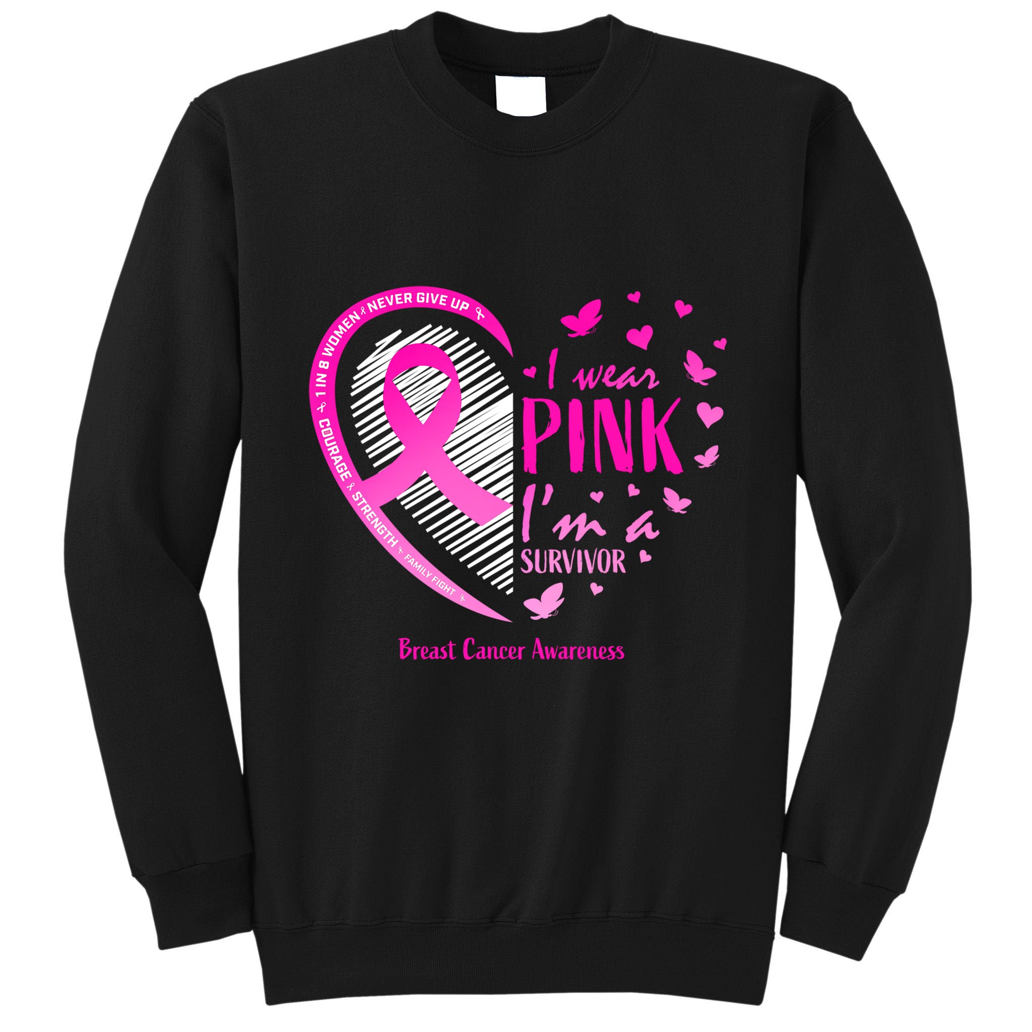 Breast Cancer Survivor Gifts Awareness Tall Sweatshirt