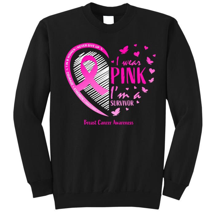 Breast Cancer Survivor Gifts Awareness Tall Sweatshirt