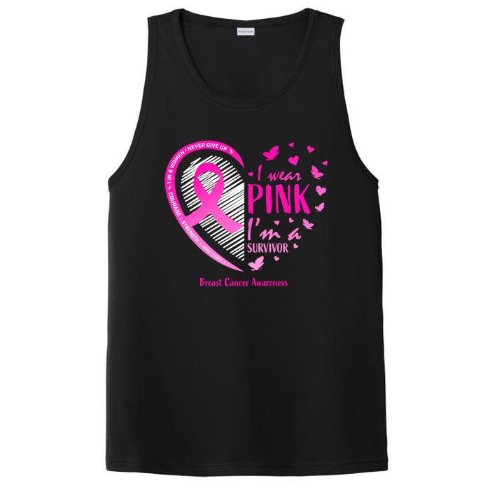 Breast Cancer Survivor Gifts Awareness PosiCharge Competitor Tank