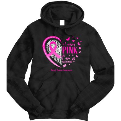 Breast Cancer Survivor Gifts Awareness Tie Dye Hoodie