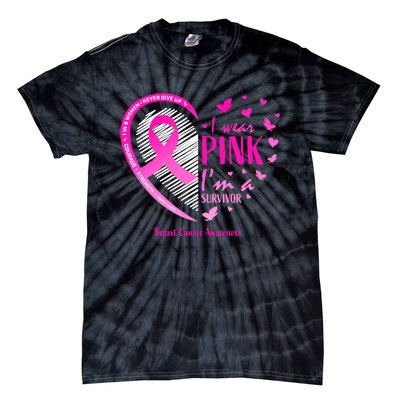 Breast Cancer Survivor Gifts Awareness Tie-Dye T-Shirt