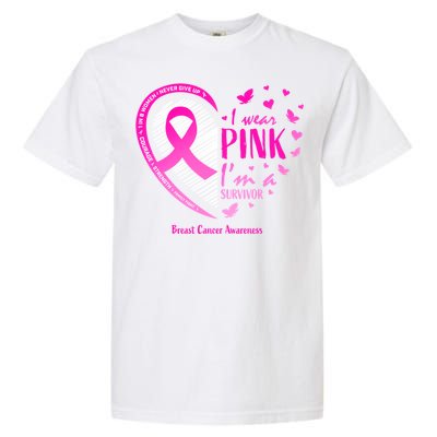 Breast Cancer Survivor Gifts Awareness Garment-Dyed Heavyweight T-Shirt