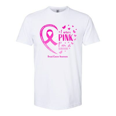 Breast Cancer Survivor Gifts Awareness Softstyle CVC T-Shirt