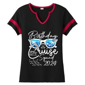 Birthday Cruise Squad Funny Birthday Party Cruise Squad 2024 Ladies Halftime Notch Neck Tee