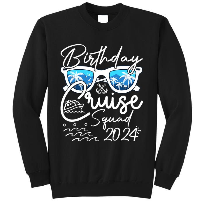 Birthday Cruise Squad Funny Birthday Party Cruise Squad 2024 Sweatshirt