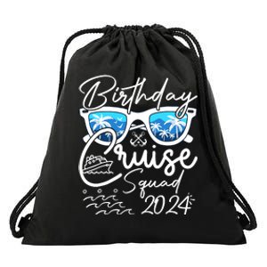 Birthday Cruise Squad Funny Birthday Party Cruise Squad 2024 Drawstring Bag