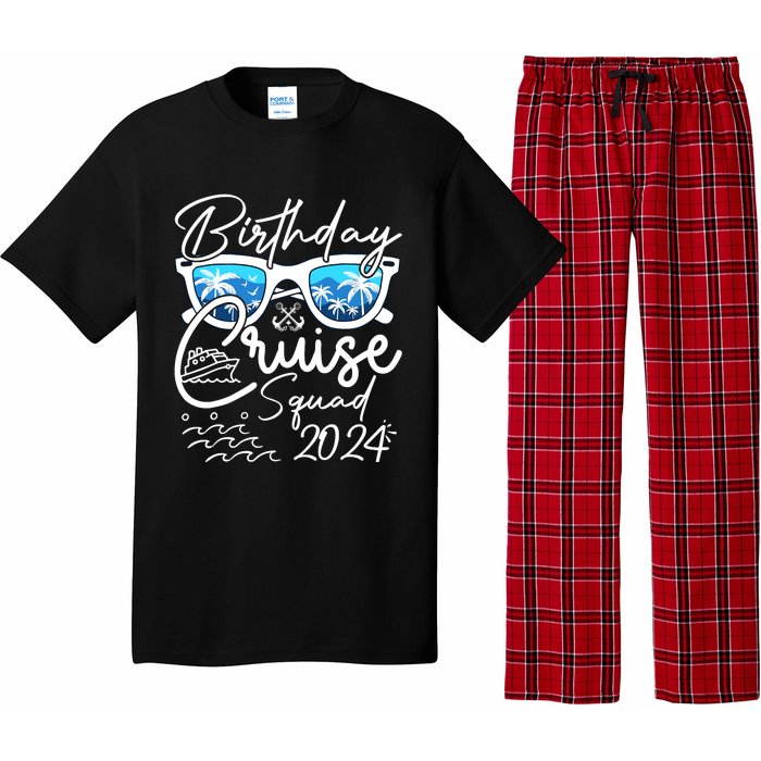 Birthday Cruise Squad Funny Birthday Party Cruise Squad 2024 Pajama Set