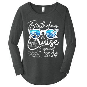 Birthday Cruise Squad Funny Birthday Party Cruise Squad 2024 Women's Perfect Tri Tunic Long Sleeve Shirt