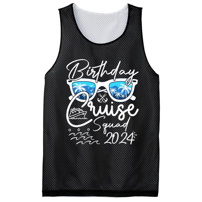 Birthday Cruise Squad Funny Birthday Party Cruise Squad 2024 Mesh Reversible Basketball Jersey Tank