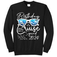 Birthday Cruise Squad Funny Birthday Party Cruise Squad 2024 Tall Sweatshirt