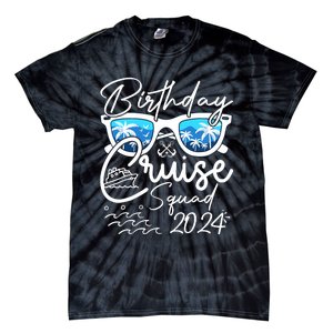 Birthday Cruise Squad Funny Birthday Party Cruise Squad 2024 Tie-Dye T-Shirt