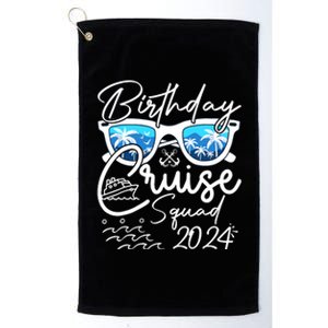 Birthday Cruise Squad Funny Birthday Party Cruise Squad 2024 Platinum Collection Golf Towel