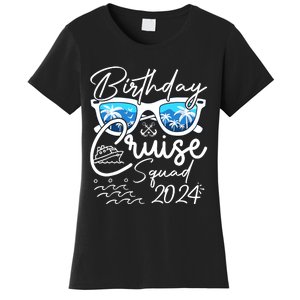 Birthday Cruise Squad Funny Birthday Party Cruise Squad 2024 Women's T-Shirt