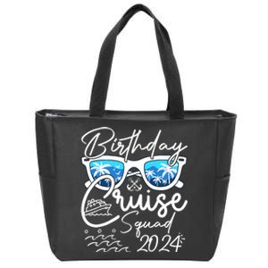 Birthday Cruise Squad Funny Birthday Party Cruise Squad 2024 Zip Tote Bag