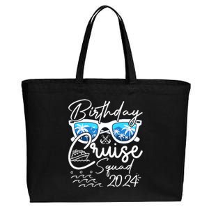 Birthday Cruise Squad Funny Birthday Party Cruise Squad 2024 Cotton Canvas Jumbo Tote