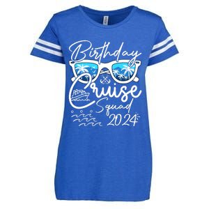 Birthday Cruise Squad Funny Birthday Party Cruise Squad 2024 Enza Ladies Jersey Football T-Shirt