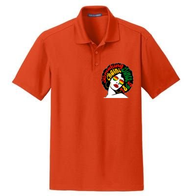 Breaking Chains Since 1865 Juneteenth Black American Freedom Gift Dry Zone Grid Polo