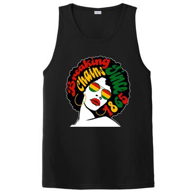 Breaking Chains Since 1865 Juneteenth Black American Freedom Gift PosiCharge Competitor Tank