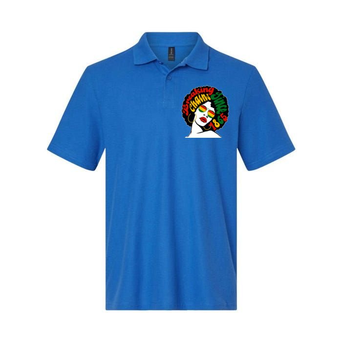 Breaking Chains Since 1865 Juneteenth Black American Freedom Gift Softstyle Adult Sport Polo