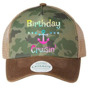 Birthday Cruise Squad Birthday Cruising Gift Legacy Tie Dye Trucker Hat