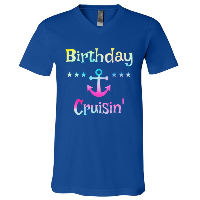 Birthday Cruise Squad Birthday Cruising Gift V-Neck T-Shirt