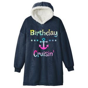 Birthday Cruise Squad Birthday Cruising Gift Hooded Wearable Blanket