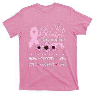 Breast Cancer Support Pink Ribbon Breast Cancer Awareness T-Shirt