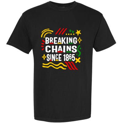 Breaking Chains Since 1865 African American Melanin Junetee Gift Garment-Dyed Heavyweight T-Shirt