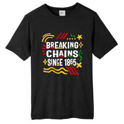 Breaking Chains Since 1865 African American Melanin Junetee Gift Tall Fusion ChromaSoft Performance T-Shirt