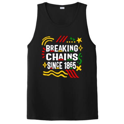 Breaking Chains Since 1865 African American Melanin Junetee Gift PosiCharge Competitor Tank