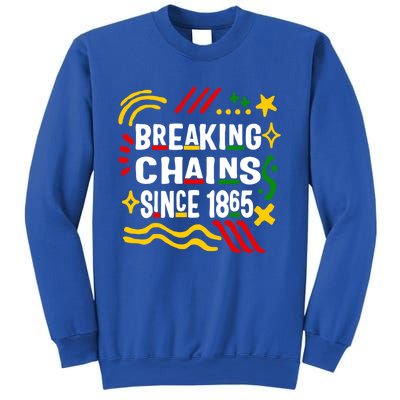 Breaking Chains Since 1865 African American Melanin Junetee Gift Sweatshirt