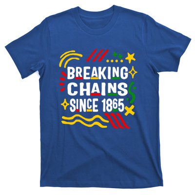 Breaking Chains Since 1865 African American Melanin Junetee Gift T-Shirt