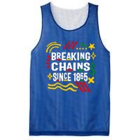 Breaking Chains Since 1865 African American Melanin Junetee Gift Mesh Reversible Basketball Jersey Tank