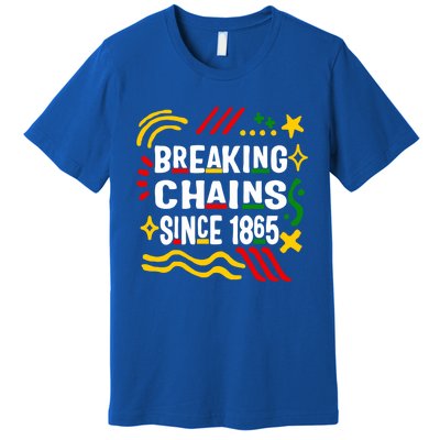 Breaking Chains Since 1865 African American Melanin Junetee Gift Premium T-Shirt