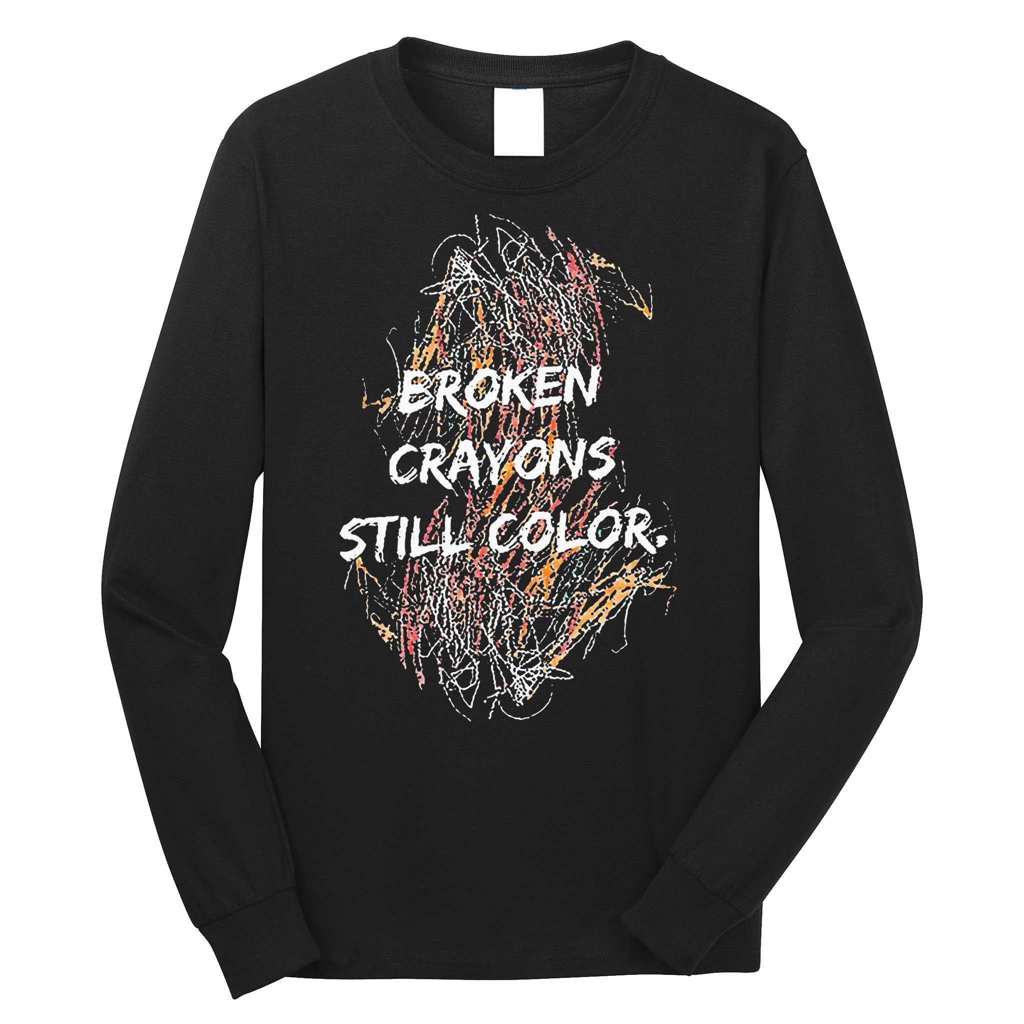 Broken Crayons Still Color Long Sleeve Shirt