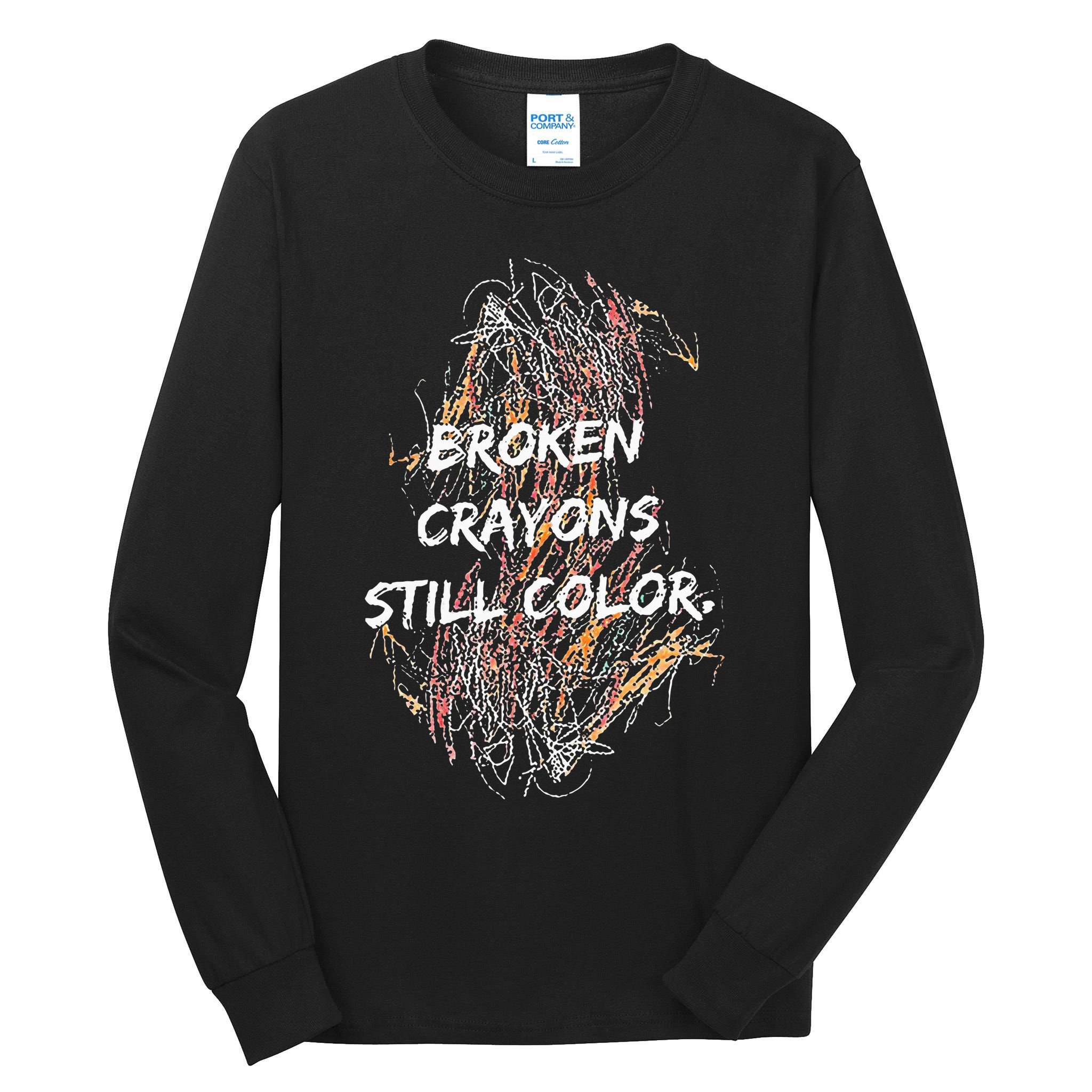 Broken Crayons Still Color Tall Long Sleeve T-Shirt
