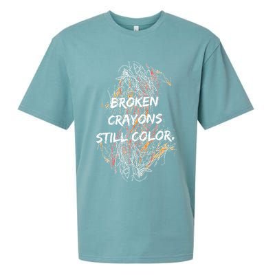 Broken Crayons Still Color Sueded Cloud Jersey T-Shirt