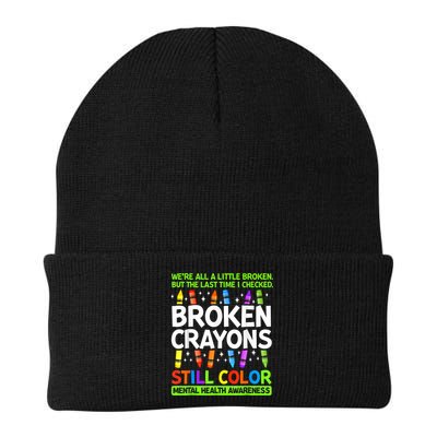 Broken Crayons Still Color Mental Health Matters Awareness  Beanie