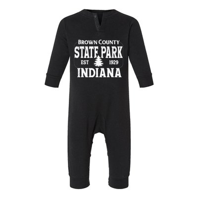 Brown County State Park Indiana Infant Fleece One Piece