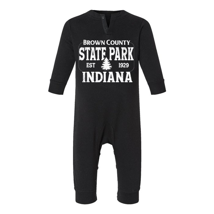 Brown County State Park Indiana Infant Fleece One Piece